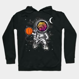 Astronaut Basketball HEX Coin To The Moon HEX Crypto Token Cryptocurrency Blockchain Wallet Birthday Gift For Men Women Kids Hoodie